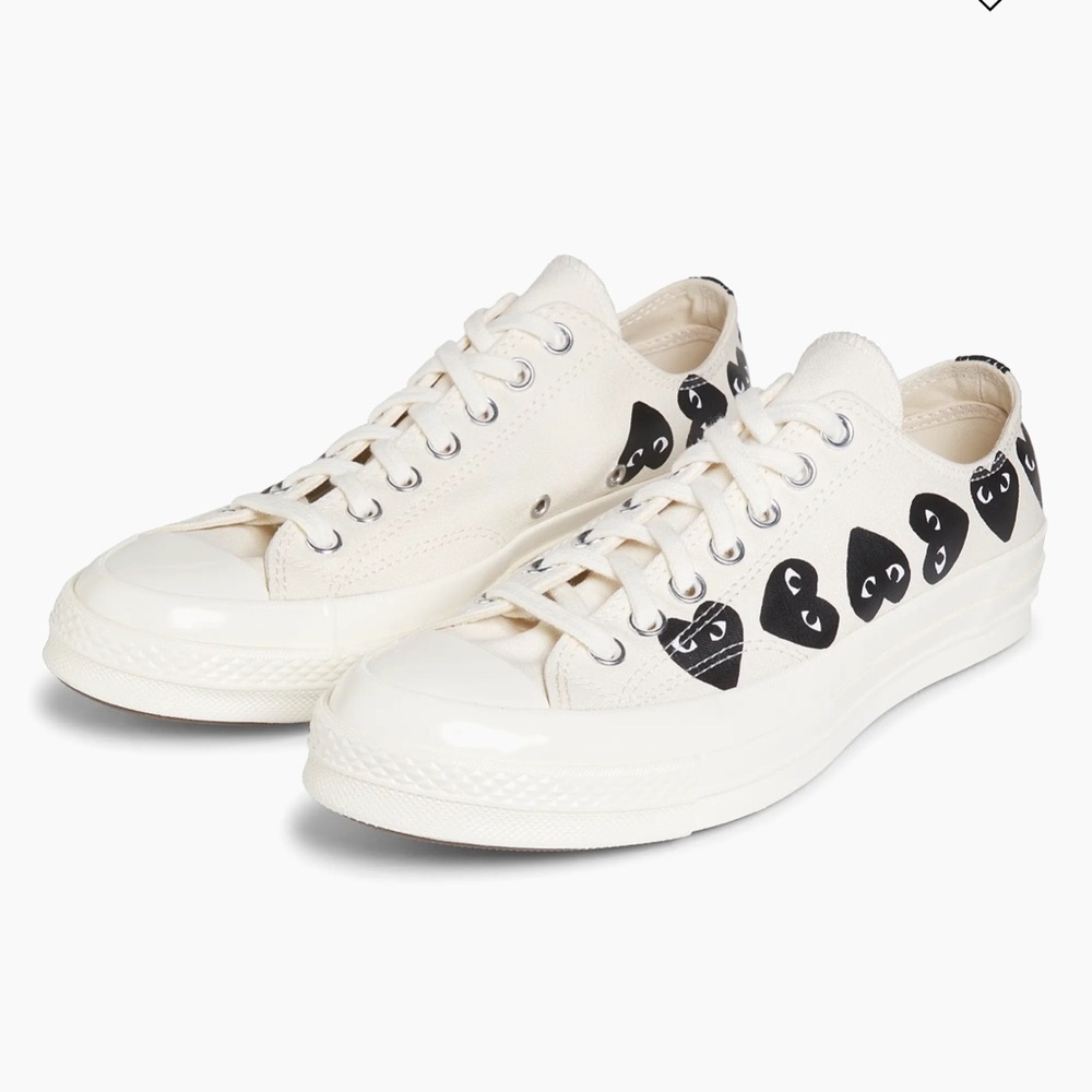 Converse X Comme des Garçons Play Chuck 70 Low Top Sneakers New